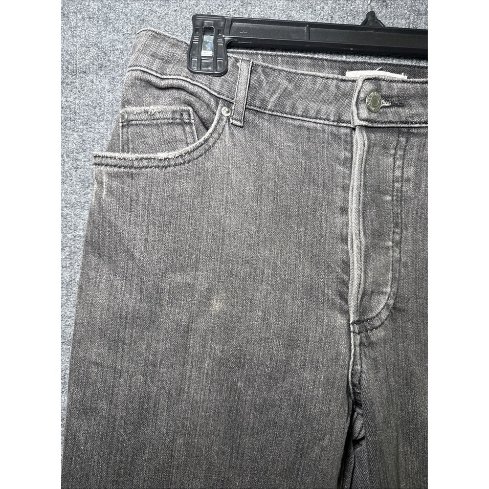 H&M Jeans Womens 4 Black Straight Denim Dark Wash Casual - Picture 4 of 8